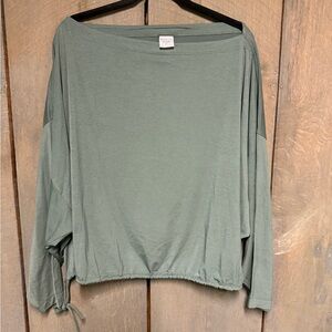 Athleta Olive Green Relaxed Sweatshirt